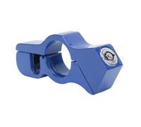 CHICIRIS Motorcycle Handlebar Lock Throttle Brake Lever Lock Aluminum Alloy Anti Theft with Chain for ATV Scooter Street Bike Off Road Bike (Blue)