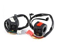 CHICIRIS Motorcycle Handlebar Switch, 7/8 Inch 12V DC Left Right Control Switch with Engine Stop Electric Start Hazard Light Horn Turn Signal for Most Motercycles