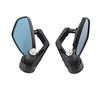 CHICIRIS Motorcycle Rearview Mirror, 2Pcs Aluminum Alloy Handlebar Wing Mirror with 360 Degree Adjustable Clear Wide View, for Motorbike to Remove Blind Spots