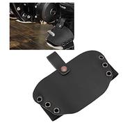 CHICIRIS Motorcycle Riding Shoe Cover, PU Material Guard Shoes Protector, Lightweight Design for Daily Commuters and Long-Distance Riders (Black)