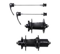 CHICIRIS Mountain Bike Hub, 6 Pawls Ratchet Design 32 Hole Wheelset 120 Click POE with Thru Axle, for 8-12 Speed HG Freehub Body Compatible with Various Mountain Bikes (Black)