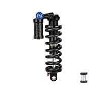 CHICIRIS Mountain Bike Rear, Aluminum Alloy 550LBS Coil Spring with Adjustable Damping for Downhill Off Road E Bike, Upper M9 54mm Lower M8 24mm (205MM 550LB 54x24 Bushing)