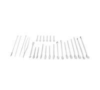 CHICIRIS Multi Functional Laboratory Spoon Spatula Set with 24 Spoons and Tweezers for Easy Mixing and Measuring in Scientific Research and Home Labs