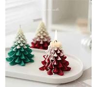 CHICIRIS Multi Purpose Christmas Tree Candle Form Long -Term Practical Design for Chocolate and Soap, Silicone Material