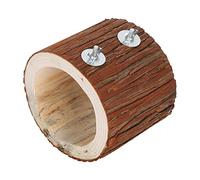 CHICIRIS Natural Cedar Bird Wooden Cave Hideaway for Small Pets Fun Safe Nesting Place for Squirrels Hamsters Parrots
