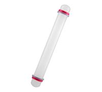 CHICIRIS Non Stick Adjustable Plastic Rolling Pin for Perfect Thickness Fondant Cake Dough Rolling Baking Tool for Pastry Cookie, 9in