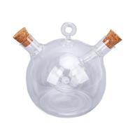 CHICIRIS Olive Oil and Vinegar Dispenser 2 in 1 Elegant Glass Double