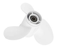 CHICIRIS Outboard Propeller 9 1/4 X 9 3/4in 3-Blade Aluminum for | Marine Boat Motor Replacement with 8 Spline Tooths, Tuned Vents for Fast Hole , R Rotation, Durable Alloy, Fits