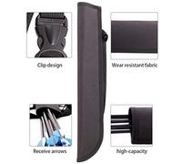 CHICIRIS Oxford Archery Quiver, Lightweight Oxford Fabric, Holds 18in 20in 22in Arrows, Ideal for Archery Sport Archery Device and Practice (black)