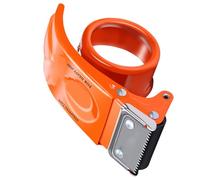 CHICIRIS Packing Tape Dispenser Efficient Cutter Sealing Tool for Transportation, Metal Plastic Tape Gun for Logistics Warehouse (Orange)