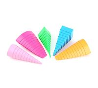 CHICIRIS Paper Quilling Borders, 5 Shapes Plastic Craft Tool for Card Decoration, with Square Circle Teardrop Marquise Forms