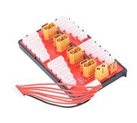 CHICIRIS Parallel Charging Board 4 Packs 2-8S Lipo Battery, with Balanced Port Output Cable 40A, for RC Models