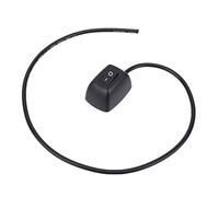 CHICIRIS Paste Type Car Push Button Switch Surface Mount Automotive On Off Switch 12V 10A with Self Adhesive Backing 48cm Wire for Cars Boats Motorcycles Fog Driving Lights (1PCS)