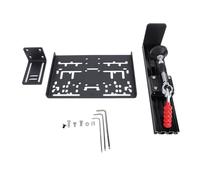 CHICIRIS PC USB Simulator Shifter Handbrake with Metal Storage Case Desk Mount Clamp Adjustable 0 to 11.8in Sequential H Gear Shifter Kit for Racing Games and Sim Drivers