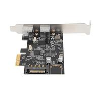 CHICIRIS PCIE Dual Port Expansion Card, 2 Independent Ports Hot Swap Plug and Play, High Performance Main Control Chip with Power Interface, for XP 7 8 8.1 10
