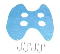 CHICIRIS Pet Grooming Sling Convenient and Comfortable Hammock Helper for Bathing and Trimming Nails, 18x7cm Dog Grooming Sling Hammock for Pet Owners, Lint (Blue)