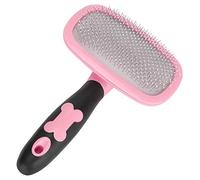 CHICIRIS Pet Grooming Tool 360° Rotatable Brush for Efficient Deshedding and Removal for Cats and Dogs - Soft Massage, PP Material, 118g (A little pink)