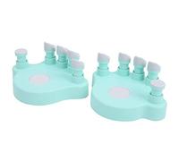 CHICIRIS Piano Finger Training Device, ABS and Silicone Material, Dual-Hand Practice for Beginners, 10mm Key Depth, with Manual (Green)