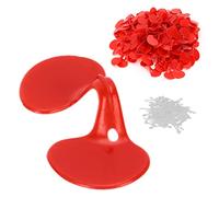 CHICIRIS Pinless Peepers For Chickens, Chicken Glasses with Eye Emboli 100pcs Pheasant Poultry Blinders Spectacles Peepers Blinders Anti Pecking Eyeglasses Tool For Pet Middle (Medium single beam)