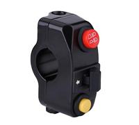 CHICIRIS Plastic Motorcycle Handlebar Switches Durable High Low Beam Control for Offroad Vehicles, Convenient Motorcycle Replacement (black)