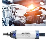 CHICIRIS Pneumatic Air Cylinder Single Rod Double Acting Mini Aluminum Alloy for Fixture Indexing Valve Switching Material Handling Equipment (Stroke 50mm)