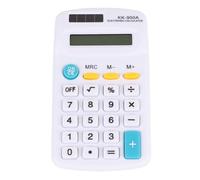 CHICIRIS Pocket Calculator, 8 Digit LCD Desktop Calculator, Durable ABS Portable Computing Device for Office Home School Business Daily Accounting (White)