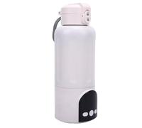 CHICIRIS Portable Bottle Warmer 500ml Lightweight Auto Temperature Control for On-the-Go Families (White)