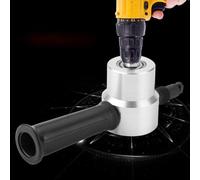 CHICIRIS Portable Metal Nibbler Cutter Double Head Electric Power Drill Attachment for Metal Sheet Productions Aluminum/Copper Sheet Cutter
