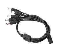 CHICIRIS Powerful Adapter Cable Splitter for CCTV Camera, Cost Effective 1-to-4 Power Cord Splitter for LED Light Strips, Suitable for Security Camera Systems (1 minute 5)