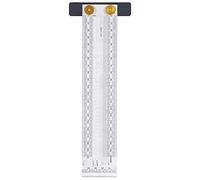 CHICIRIS Practical Carpenter Marking Scale Accurate T-shaped Hole Lineaer for Precise Marking, Durable Stainless Steel Line Line for Woodworking Needs (200mm)