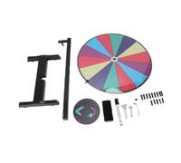 CHICIRIS Prize Wheel, Aluminum Alloy Erasable Interactive Fortune Spin Wheel with Robust Stand, for Event Party Game Store Raffles