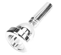 CHICIRIS Professional Trombone Mouthpiece, Brass Large Shank 5G, Silver-Plated, 12.7mm, for Tenor Trombone Musicians, Replacement Practice and Performance (Silver)