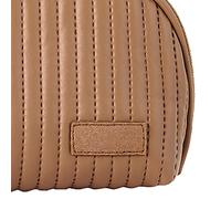 CHICIRIS PU Leather Makeup Bag Portable Stylish Travel Pouch for Lipstick and Cosmetics Small Size Perfect for Parties and Weddings (Coffee)