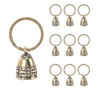 CHICIRIS Pure Copper Bells, Small Handmade Bells with Jute Rope, Key Rings for Door Garden Christmas Decor Crafts Wedding DIY Projects, Complete Crafting Kit, Authentic Copper Construction