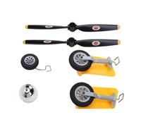 CHICIRIS RC Airplane Spare Parts, Landing Gear Wheels Propeller Fairing with Comprehensive Combo Content, Aluminum Landing Gear Components for XK A300 Replacement Needs