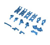 CHICIRIS RC Steering Assembly Aluminum Alloy Steering Group Set for HBX 1 18 RC Car 77g Replacement Parts Improves Response Easy Install for HBX18859 18858 18857 18856 (Blue)
