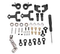 CHICIRIS RC Swing Arm Set, Aluminum Alloy Upper Lower Kit for WPL D12 D42 | Steering Cup and Drive Shaft Combo, Lightweight Suspension Arms, Vibration Damping Design, Wear Resistant Metal Plastic Parts