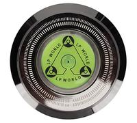CHICIRIS Record Weight Stablizer Aluminum Turntable Disc Clamp with Bubble Leveling for Record Player, Universal Music Recording Equipment, Aluminium Alloy (Glossy Black)