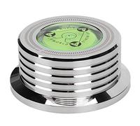 CHICIRIS Record Weight Stablizer Aluminum Turntable Disc Clamp with Bubble Leveling for Record Player, Universal Music Recording Equipment, Aluminium Alloy (Silver)