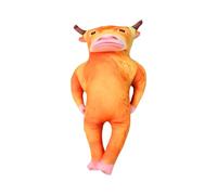 CHICIRIS Recording Cow Plush Toy, 60cm Soft Stuffed Animal with Funny Voice | Flannel Material, Digital Printed Pattern, Interactive Recording Feature, Desk Decor & Stress Toy, 3 LR44 Batteries Included