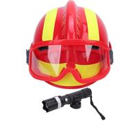 CHICIRIS Rescue Helmet F2, Safety Hard for Construction Fire Search Rescue, Adjustable Reflective Heat Proof Work At Height (Red)