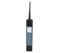 CHICIRIS Retro Cell Phone Model, Retro Cell Phone Model Simulation Mobile Ornament Vintage Industrial Look Brick Shaped Ornament for Office Study (Black