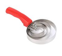 CHICIRIS Reversible Horse Curry Comb Metal Brush with Serrated Design for Effective Grooming and Cleaning