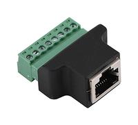 CHICIRIS RJ45 Female Jack To Screw Terminal Block Converter Adapter, Stable Signal Transfer, for Structured Cabling, Plastic Shell, Digital DVR