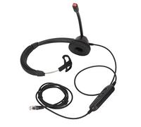 CHICIRIS RJ9 Business Headset with Adjustable Volume and Mute Function for Office and Telemarketing Black 1 Unit
