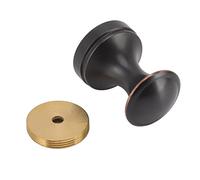 CHICIRIS Robe Hook Practical Copper Single Wall Hook for Bathrooms Barber Stores, Simple Beautiful Coat for Clothes, Rust-Resistant, 1 Pack (Black)