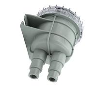 CHICIRIS Sea Water Filter, ABS Marine Water Strainer with Transparent Removable Shell, 25mm 32mm 38mm Hose Connectors, for Ships Sailboats Yacht Engines Hydraulic Coolers