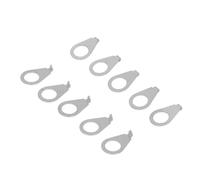 CHICIRIS Set of 4 Iron Guitar Knobs Pointer Plates, Bright Eye Catching Design for Easy Volume Adjustment, with Simple Installation, Compatible with Most Electric Guitars (Silver)