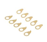 CHICIRIS Set of 4 Iron Guitar Knobs Pointer Plates, Bright Eye Catching Design for Easy Volume Adjustment, with Simple Installation, Compatible with Most Electric Guitars (Gold)