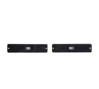 CHICIRIS Side Marker Light Cover PP Side Marker Light Lens OEM 56001424 Pair High Transmission Easy Replacement for YJ 1987 to 1995 (Black)